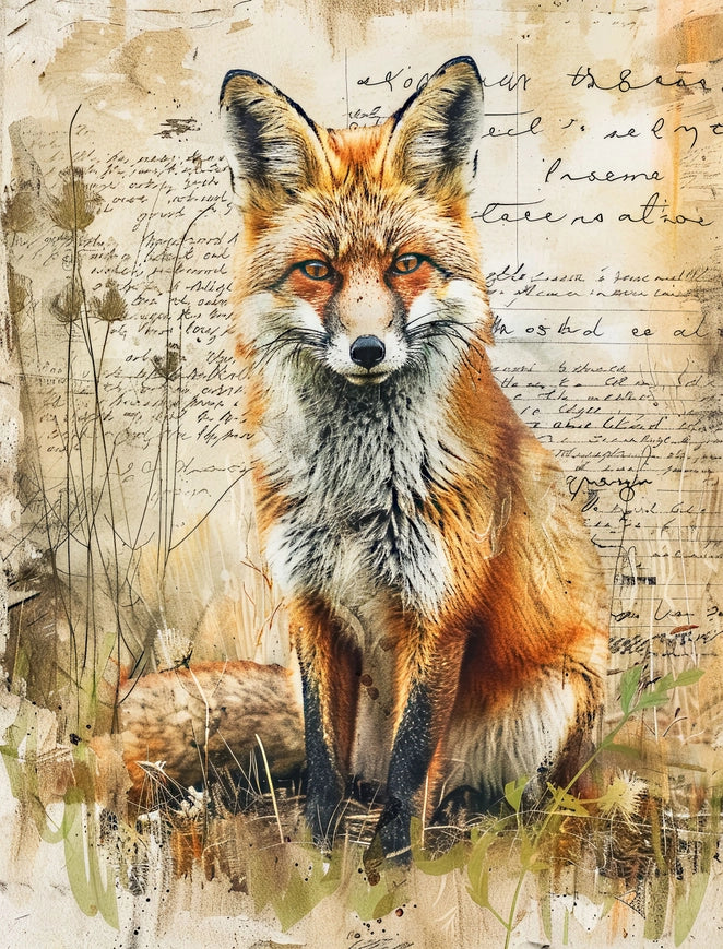 Craft Kreatively Rice Paper A4 Value Pack of 6 - Fox