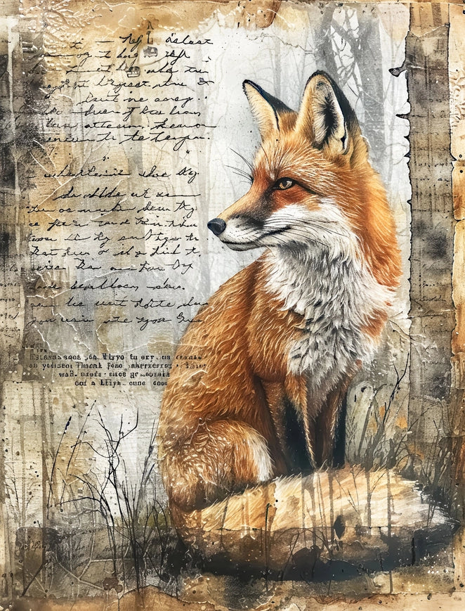 Craft Kreatively Rice Paper A4 Value Pack of 6 - Fox