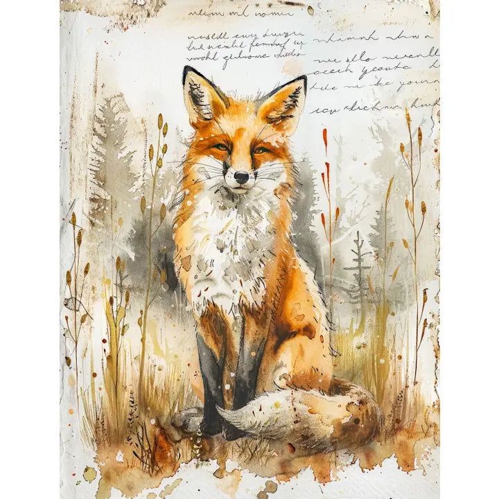 Craft Kreatively Rice Paper A4 Value Pack of 6 - Fox