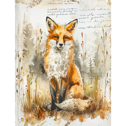 Craft Kreatively Rice Paper A4 Value Pack of 6 - Fox