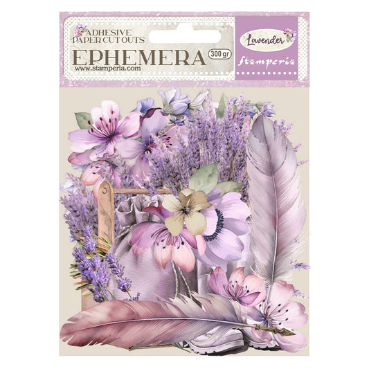 Stamperia Adhesive Ephemera - Lavender
