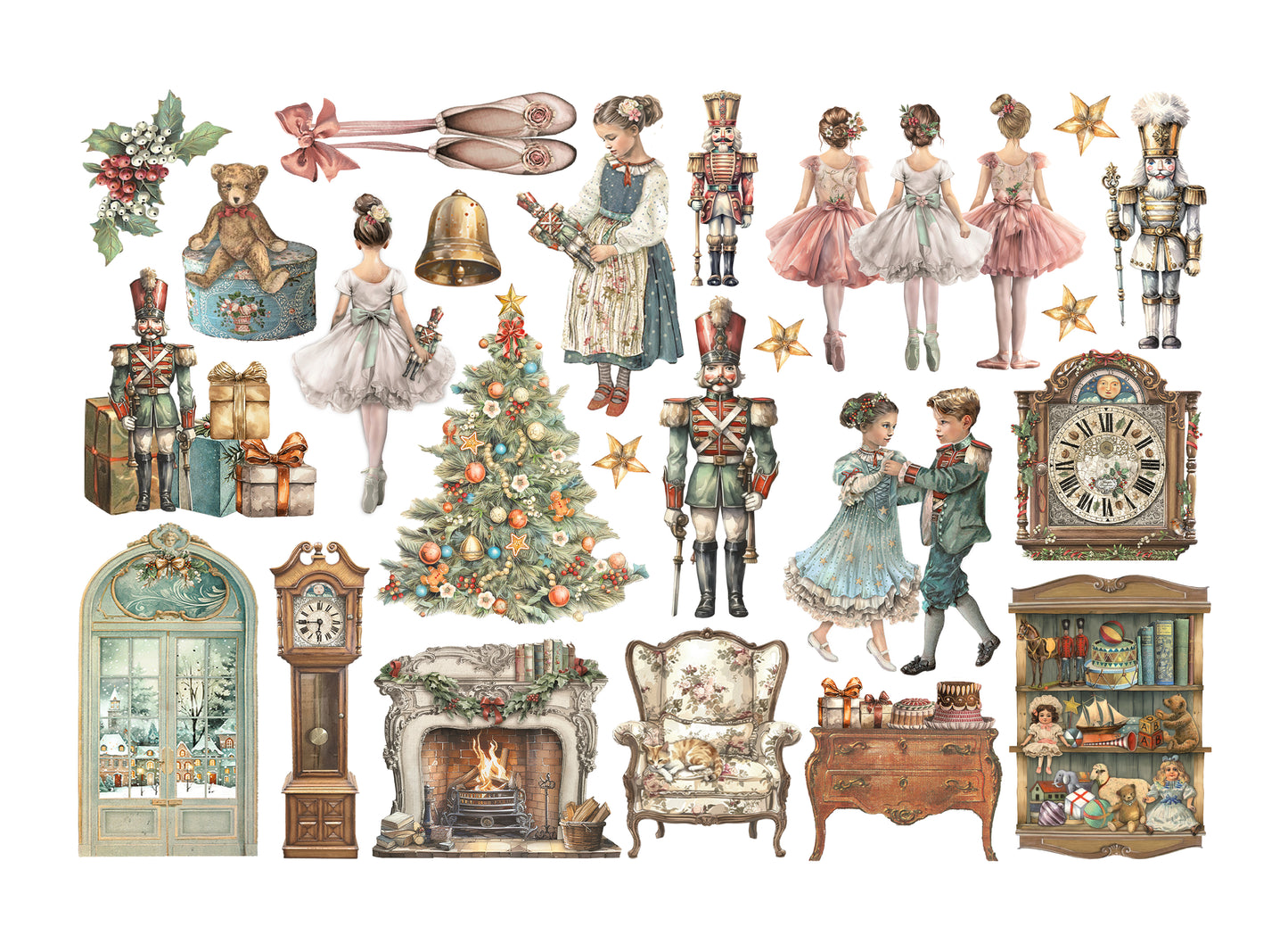 Stamperia Adhesive Ephemera - The Nutcracker