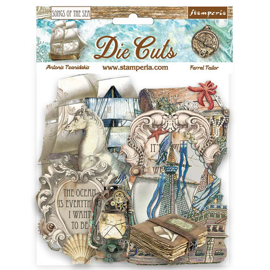 Stamperia Assorted Die Cuts - Songs of the Sea, Ship and Treasures