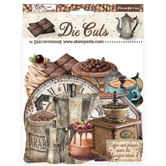 Stamperia Assorted Die Cuts - Coffee and Chocolate
