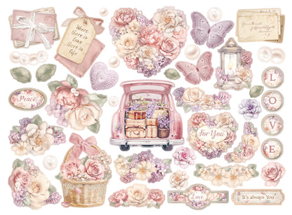 Stamperia Assorted Die Cuts - Romance Forever, Journaling