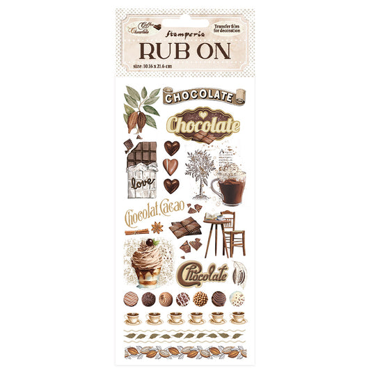 Stamperia Rub-On - Coffee and Chocolate Elements