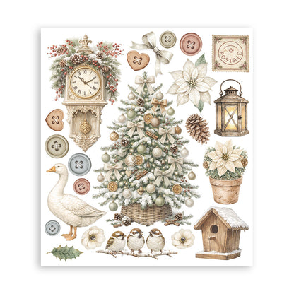 Stamperia Rub On Selection - White Christmas