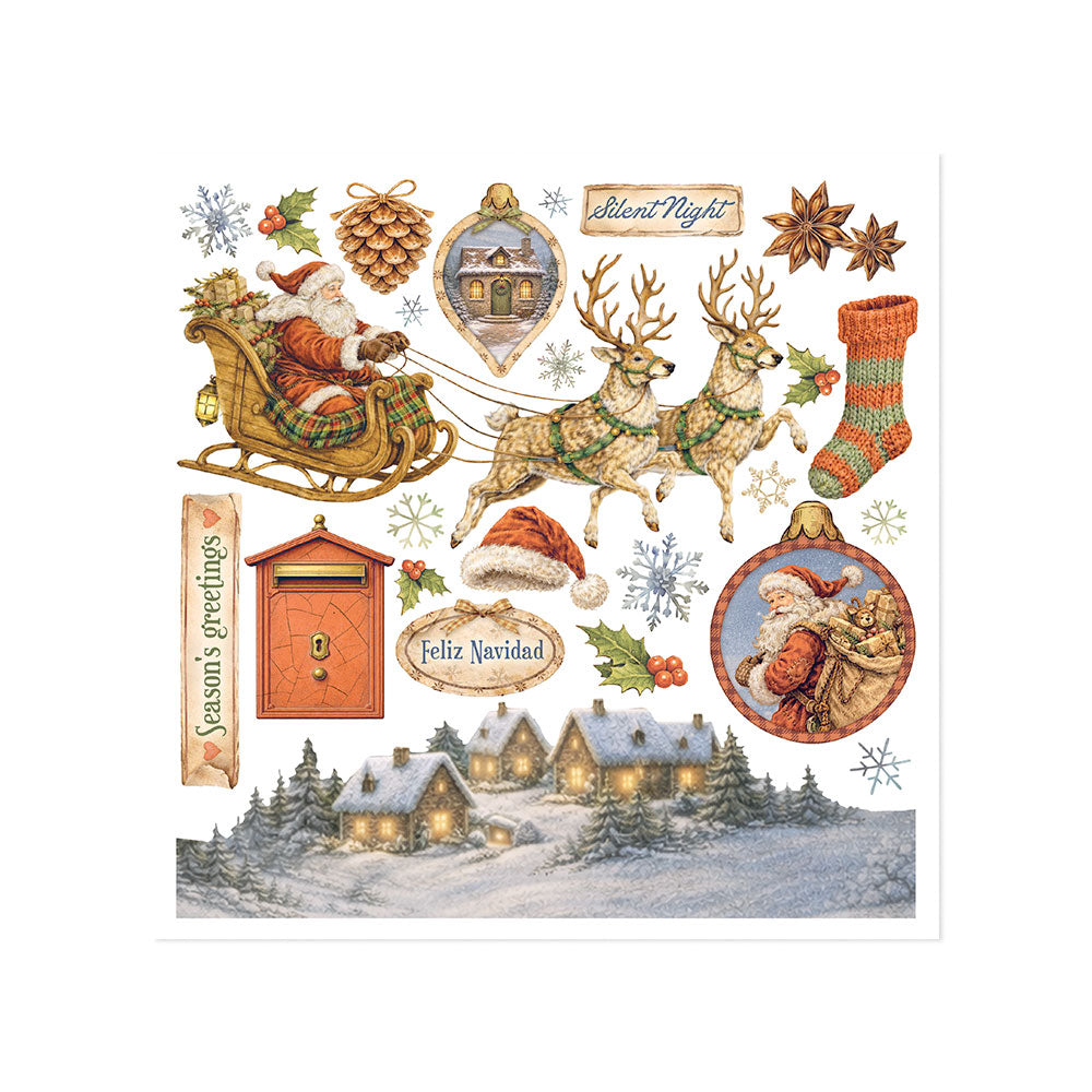 Stamperia Rub On Kit - Silent Night