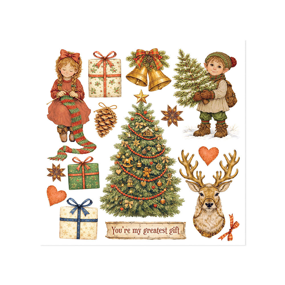 Stamperia Rub On Kit - Silent Night