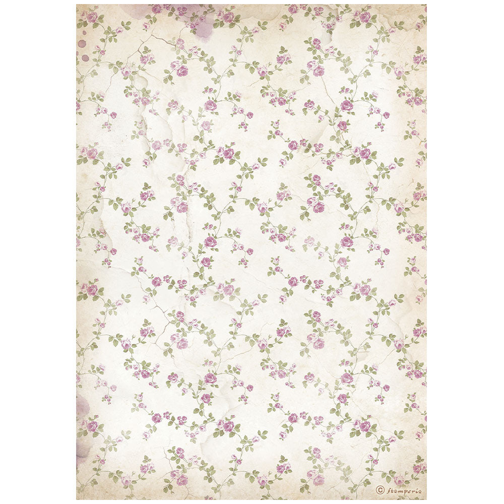 Stamperia Rice Paper A4 - Lavender Little Flowers