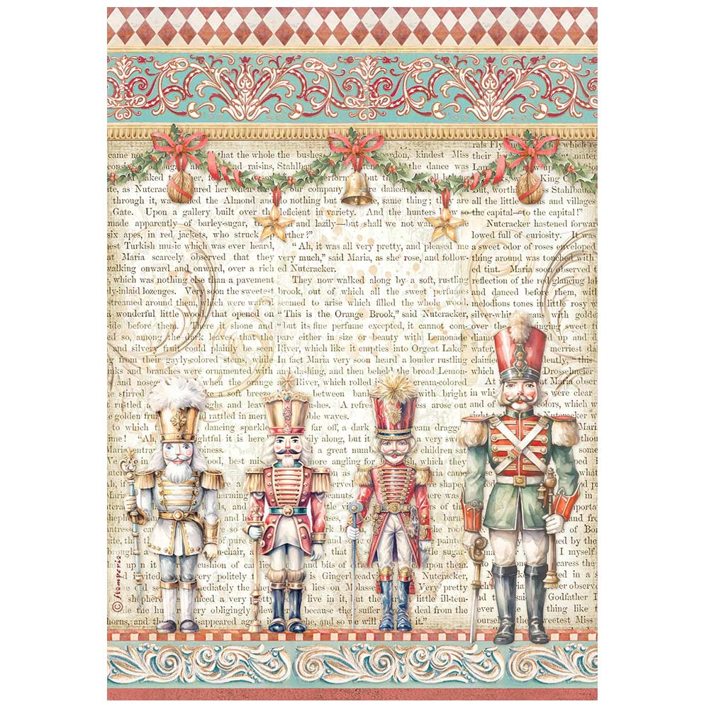 Stamperia Rice Paper A4 - The Nutcracker, Soldiers