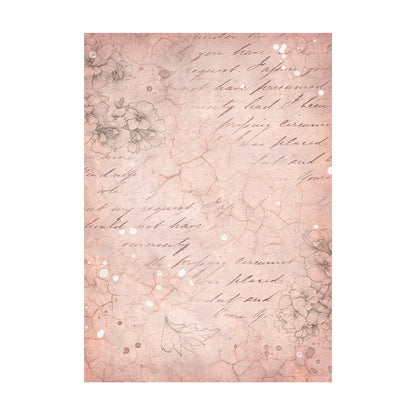 Stamperia Rice Paper A6 Value Pack Backgrounds- Romance Forever