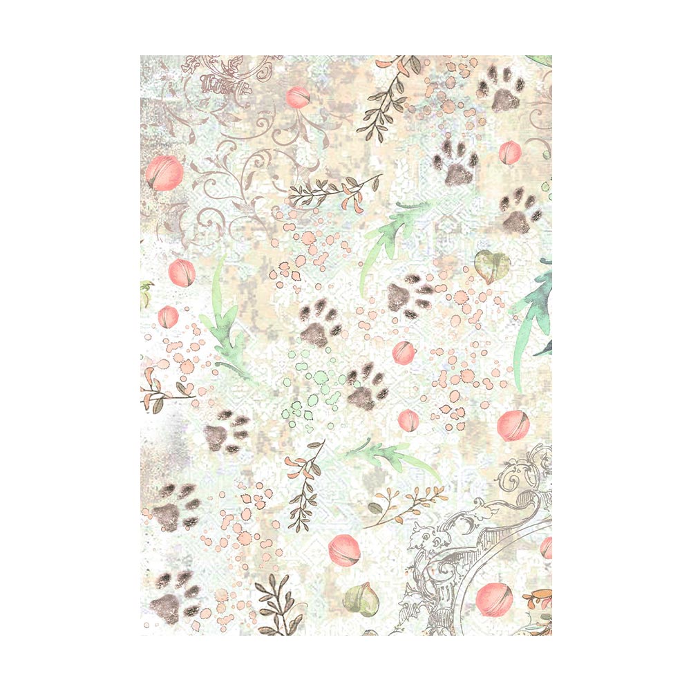 Stamperia Rice Paper A6 Value Pack Backgrounds- Orchids and Cats