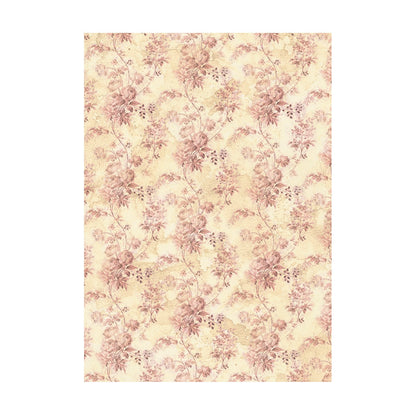 Stamperia Rice Paper A6 Value Pack Backgrounds- Shabby Rose