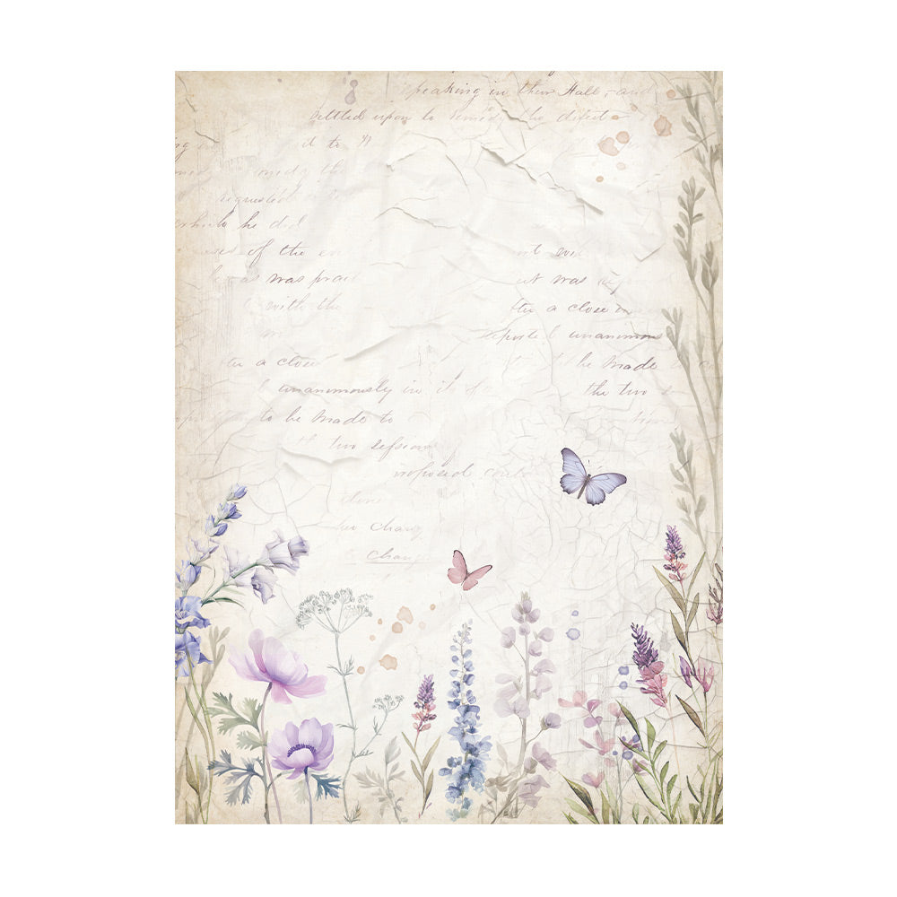 Stamperia Rice Paper A6 Value Pack Backgrounds- Lavender