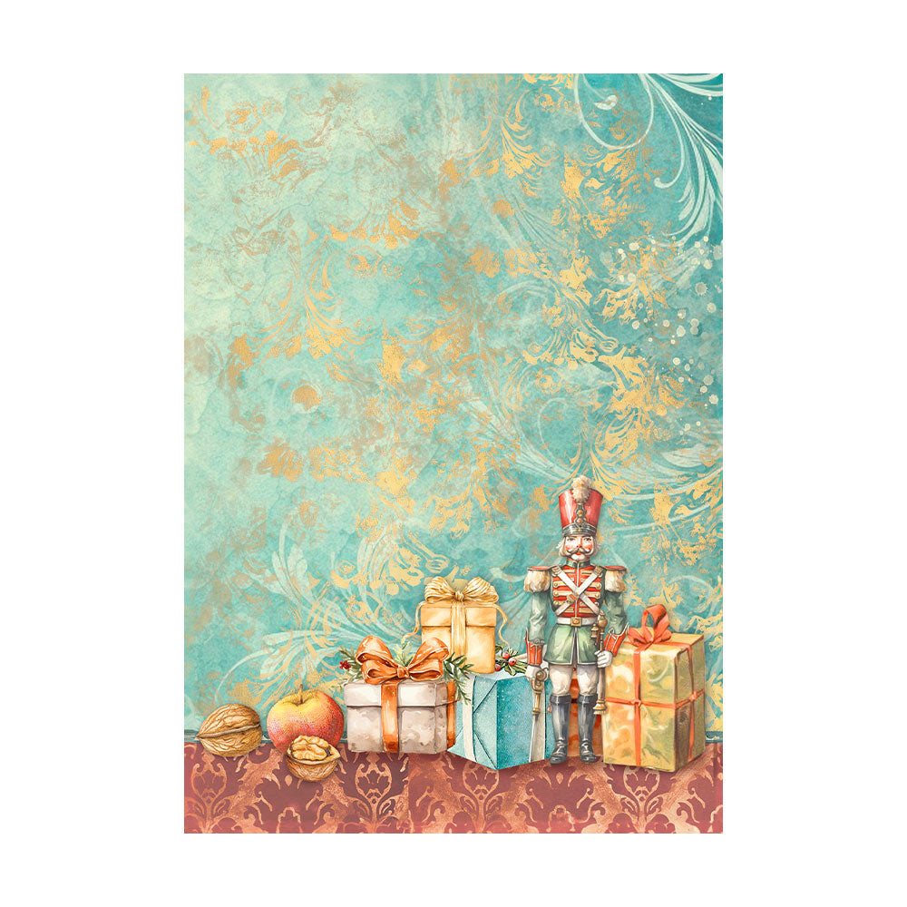 Stamperia Rice Paper A6 Value Pack Backgrounds- The Nutcracker