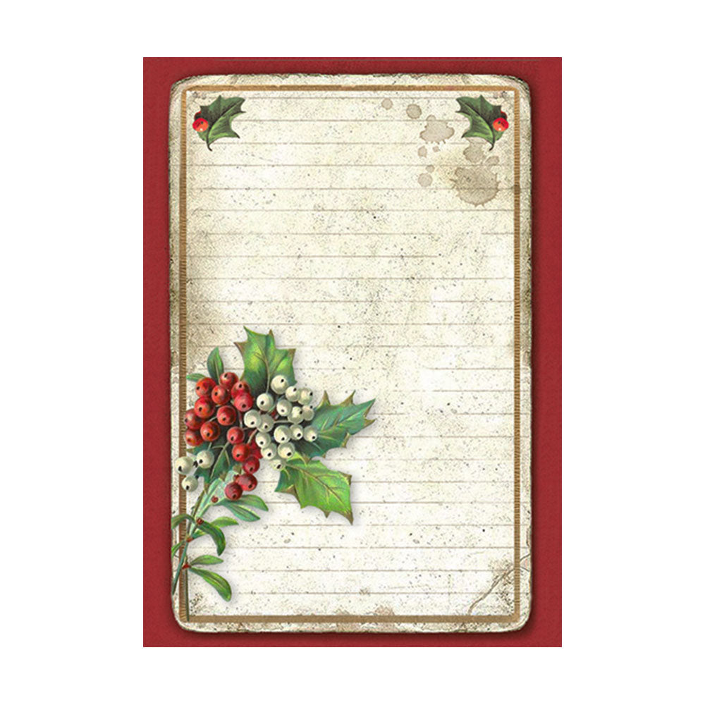 Stamperia Rice Paper A6 Value Pack Backgrounds- Classic Christmas