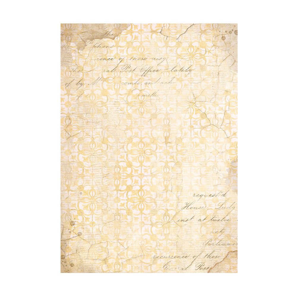 Stamperia Rice Paper A6 Value Pack Backgrounds- Golden Harmony