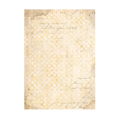 Stamperia Rice Paper A6 Value Pack Backgrounds- Golden Harmony