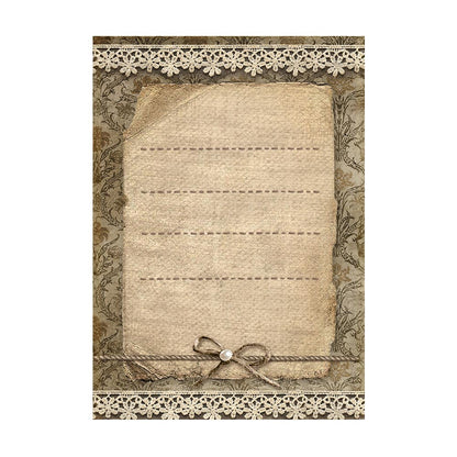 Stamperia Rice Paper A6 Value Pack Backgrounds- Old Lace