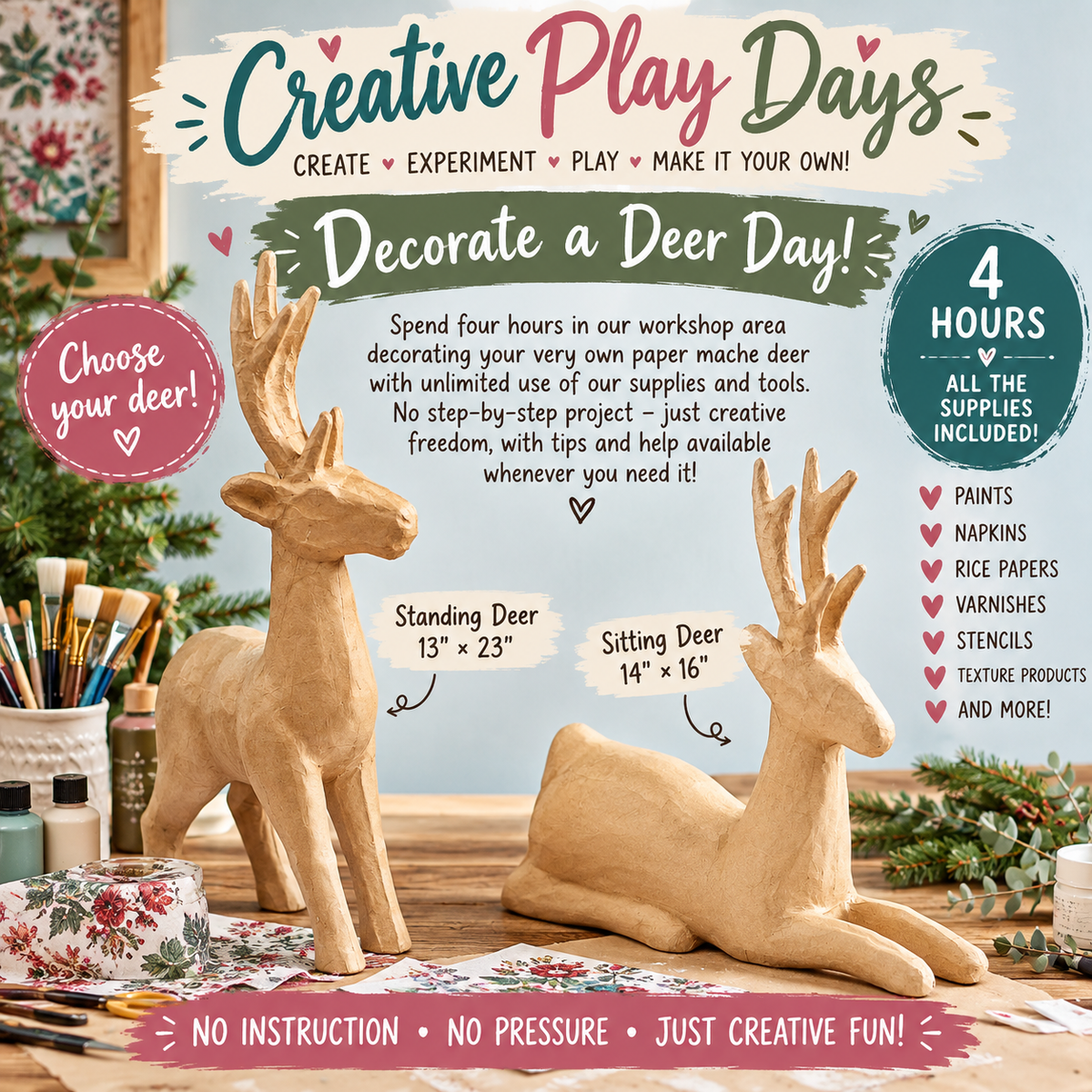 Creative Play Days: Decorate a Deer!