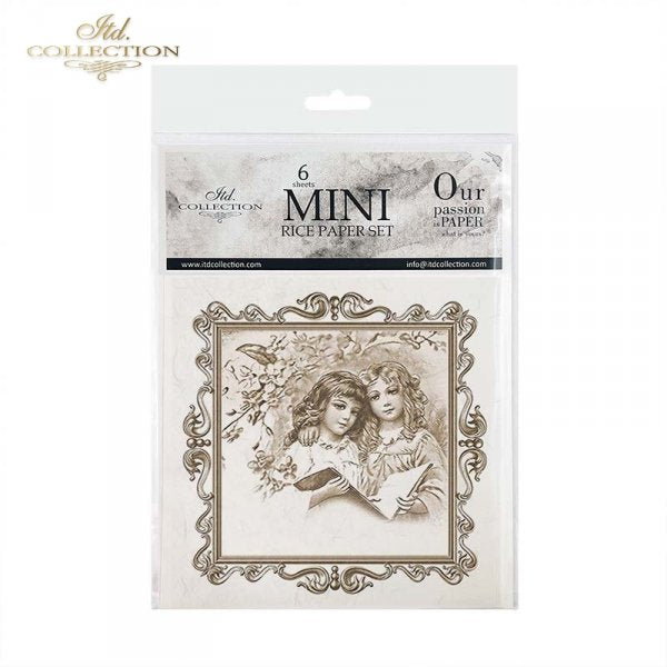 Decoupage Mini Rice Paper Set - Angels in Frames