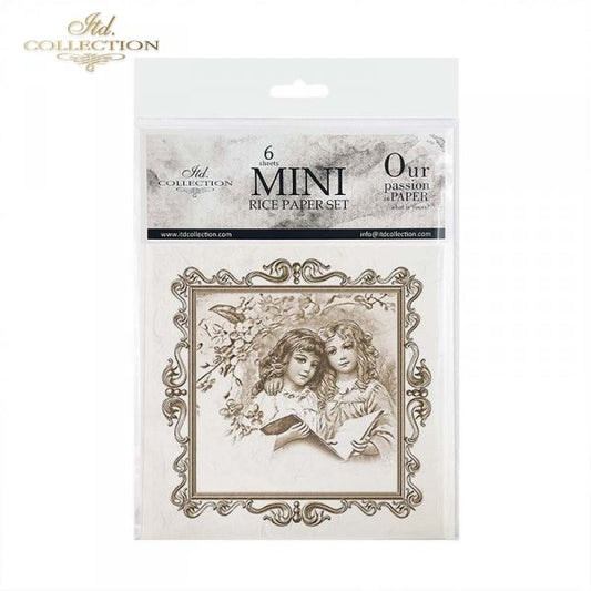 Decoupage Mini Rice Paper Set - Angels in Frames