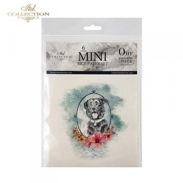 Decoupage Mini Rice Paper Set - Animal Portraits