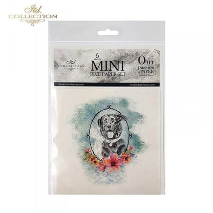 Decoupage Mini Rice Paper Set - Animal Portraits