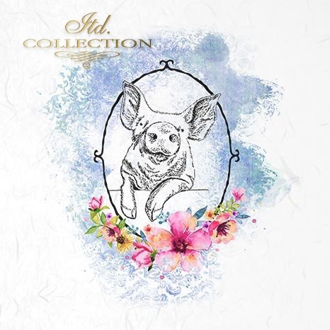 Decoupage Mini Rice Paper Set - Animal Portraits