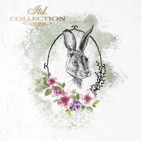 Decoupage Mini Rice Paper Set - Animal Portraits