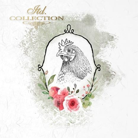 Decoupage Mini Rice Paper Set - Animal Portraits II