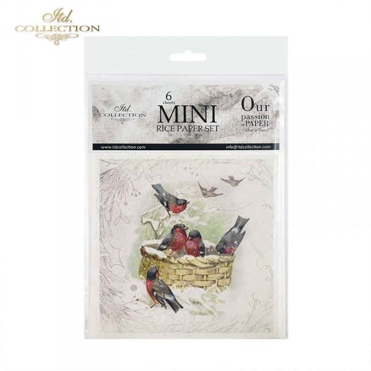 Decoupage Mini Rice Paper Set - Birds