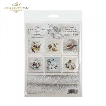 Decoupage Mini Rice Paper Set - Birds