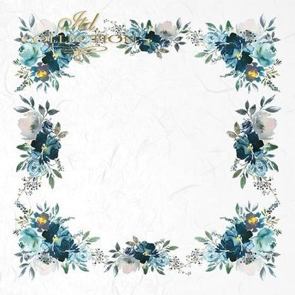 Decoupage Mini Rice Paper Set - Blue Flowers