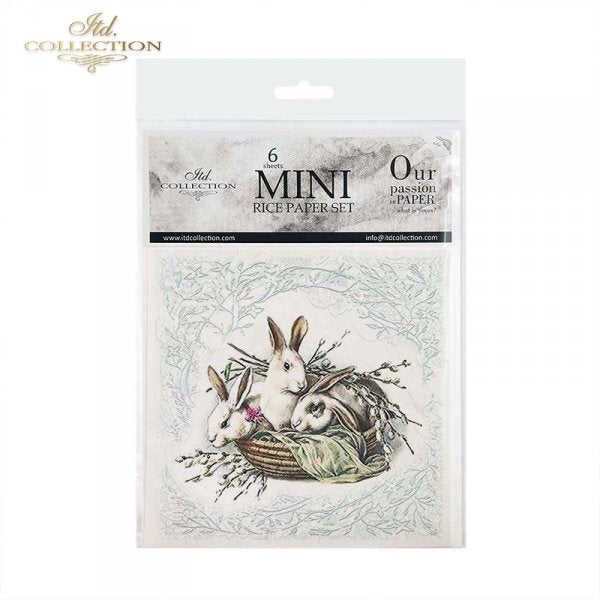 Decoupage Mini Rice Paper Set - Bunnies