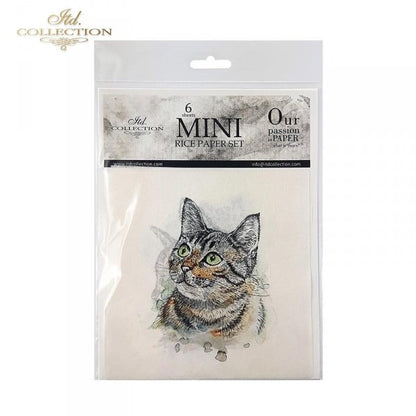 Decoupage Mini Rice Paper Set - Cats and Dogs