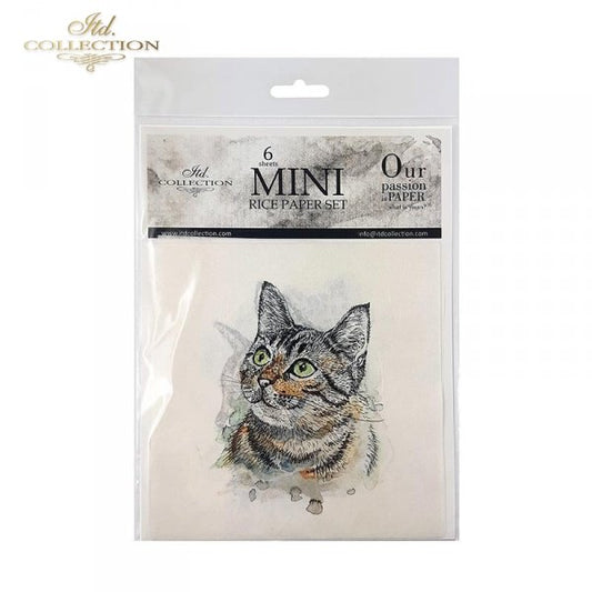 Decoupage Mini Rice Paper Set - Cats and Dogs