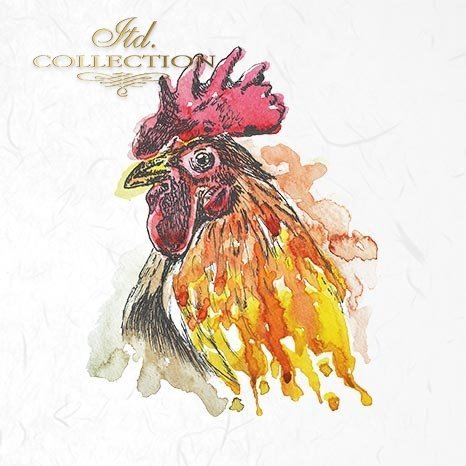 Decoupage Mini Rice Paper Set - Chickens