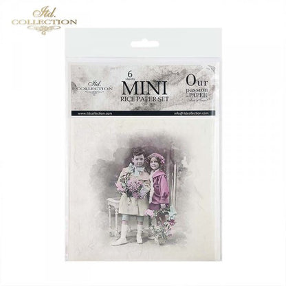 Decoupage Mini Rice Paper Set - Child Portraits II