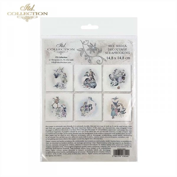 Decoupage Mini Rice Paper Set - Children and Animals