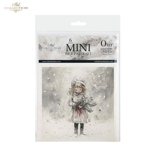 Decoupage Mini Rice Paper Set - Christmas Children III (Special Pre-Order)