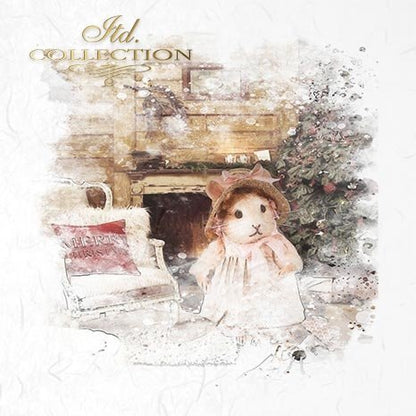 Decoupage Mini Rice Paper Set - Christmas Mice