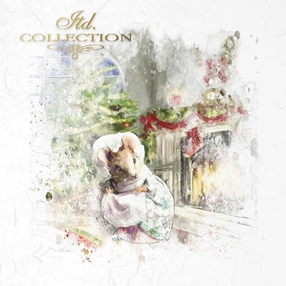 Decoupage Mini Rice Paper Set - Christmas Mice