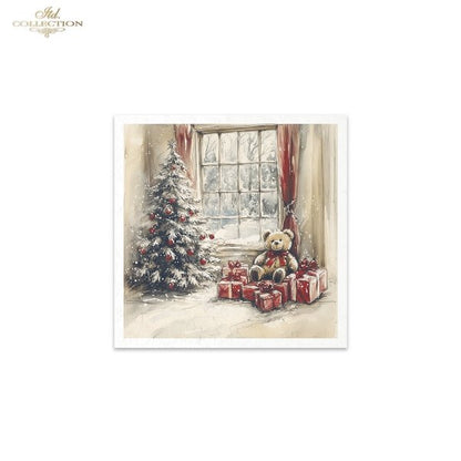 Decoupage Mini Rice Paper Set - Christmas Morning II (Special Pre-Order)
