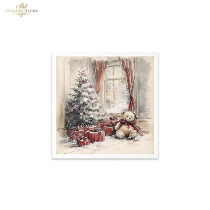 Decoupage Mini Rice Paper Set - Christmas Morning II (Special Pre-Order)