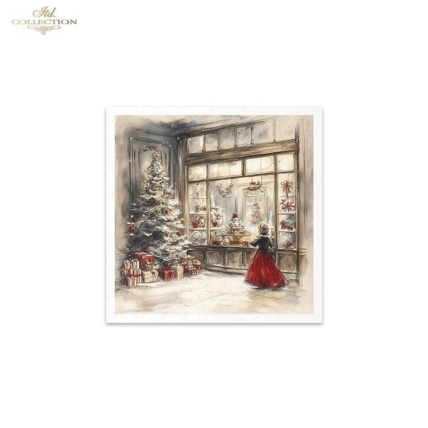 Decoupage Mini Rice Paper Set - Christmas Toy Store (Special Pre-Order)