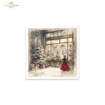 Decoupage Mini Rice Paper Set - Christmas Toy Store (Special Pre-Order)