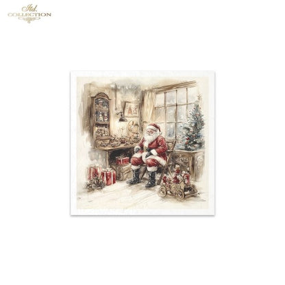 Decoupage Mini Rice Paper Set - Christmas Toy Store (Special Pre-Order)