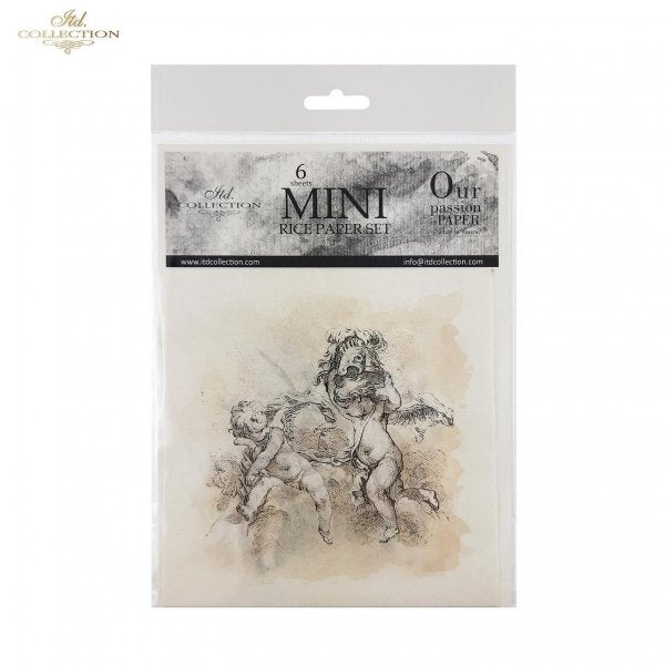 Decoupage Mini Rice Paper Set - Cupid